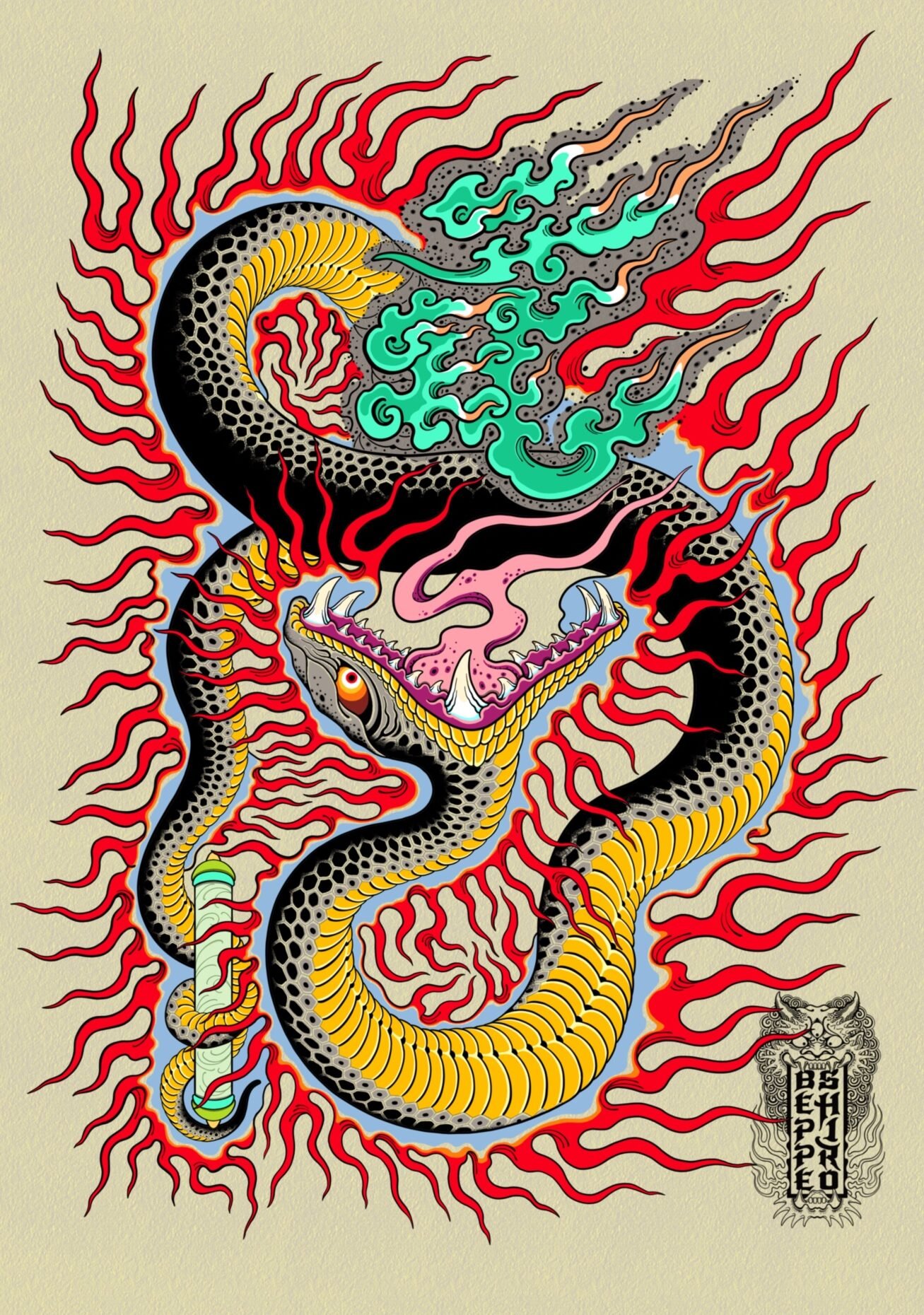 Snake painting
